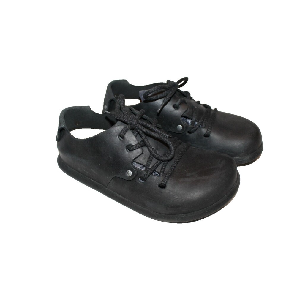 Birkenstock Women's Montana Lace Up Black Oiled Leather Shoes EU 35 NEW - Picture 2 of 6
